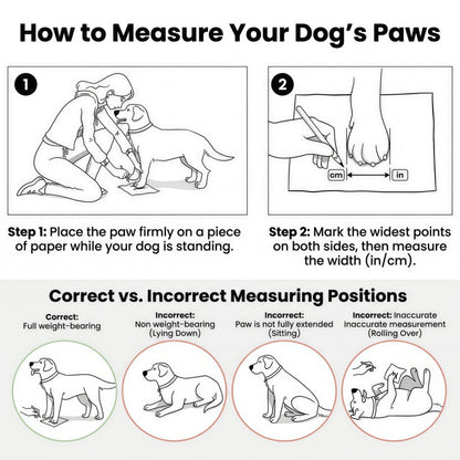 Water-Repellent Dog Boots with Anti-Slip Sole & Reflective Straps, Winter Fleece Lined Paw Protectors