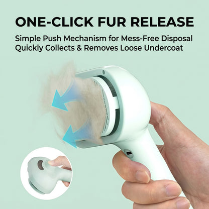 3-in-1 Electric Pet Steaming Brush with Spray, Self-Cleaning Grooming & Deshedding Comb for Cats and Dogs, USB Rechargeable