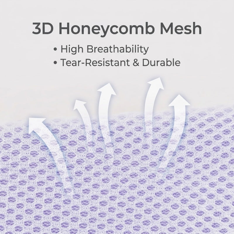 Breathable Pet Grooming Hammock Sling with Alloy Hooks & Adjustable Straps for Dogs and Cats