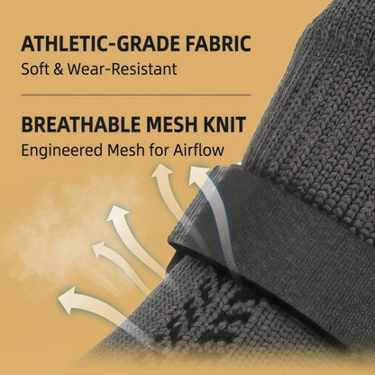Breathable Mesh Knit Dog Socks with Anti-Slip Waterproof Latex Sole & Adjustable Strap