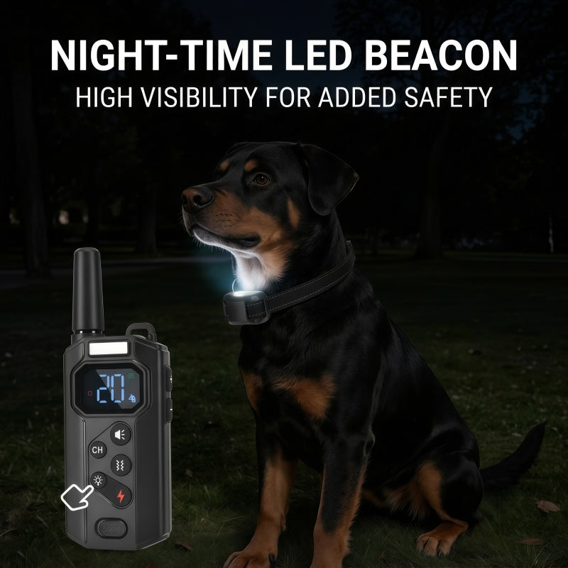 Rechargeable Dog Training Collar with Remote - 2600ft / 800m Control Range, 3 Training Modes